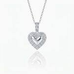 CADENA ACERO BLANCO DIJE MICROPAV CORAZON BZCADI398P GAO