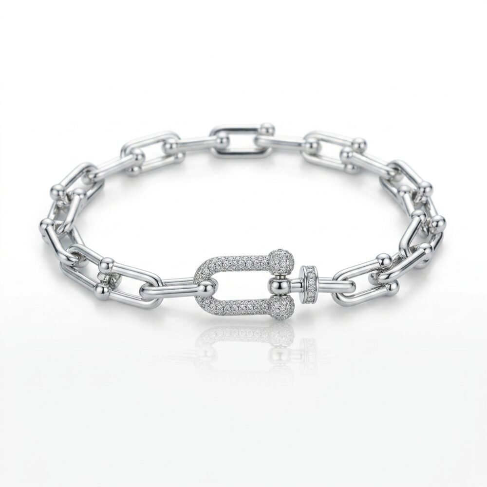 PULSERA ACERO DIJE MICROPAVE ART APU250 GAO