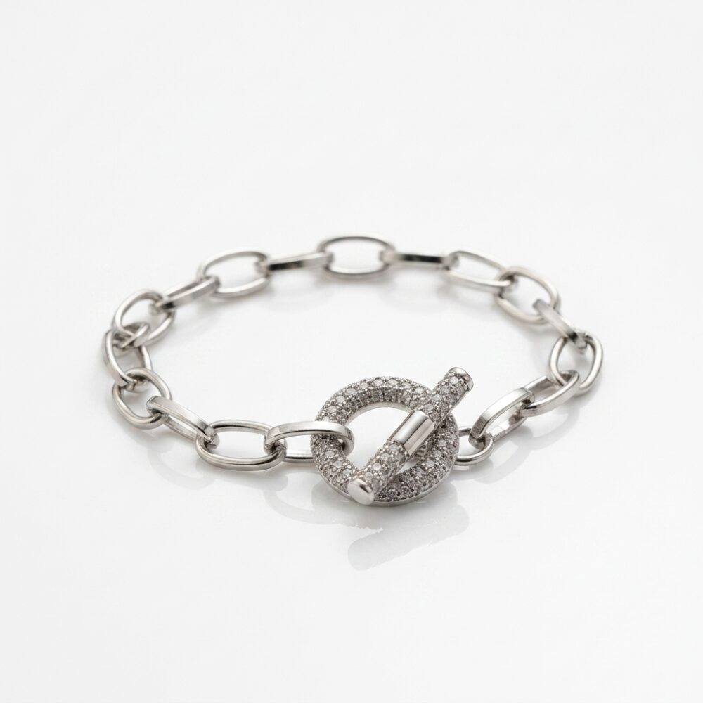 PULSERA ACERO C/CIERRE MICROPAVE ART APUDI564 GAO