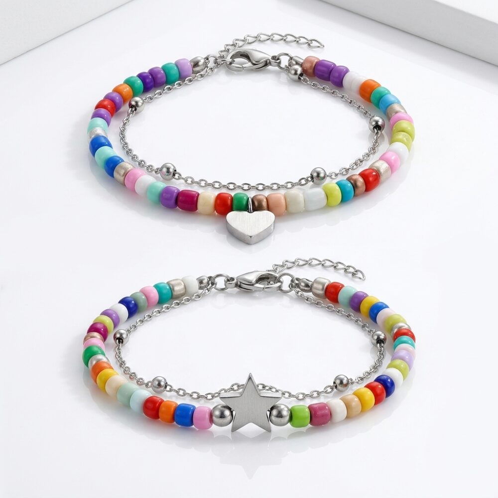PULSERA ACERO DOBLE CANUTILLOS ART APUHILO111 GAO
