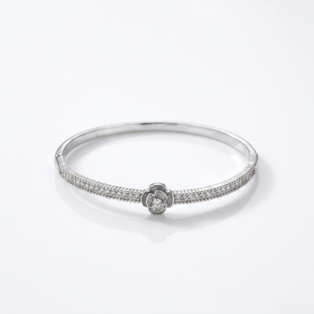 PULSERA RIGIDA BRONCE C/MICROPAVE CIERRE INT ART PUL70 GAO