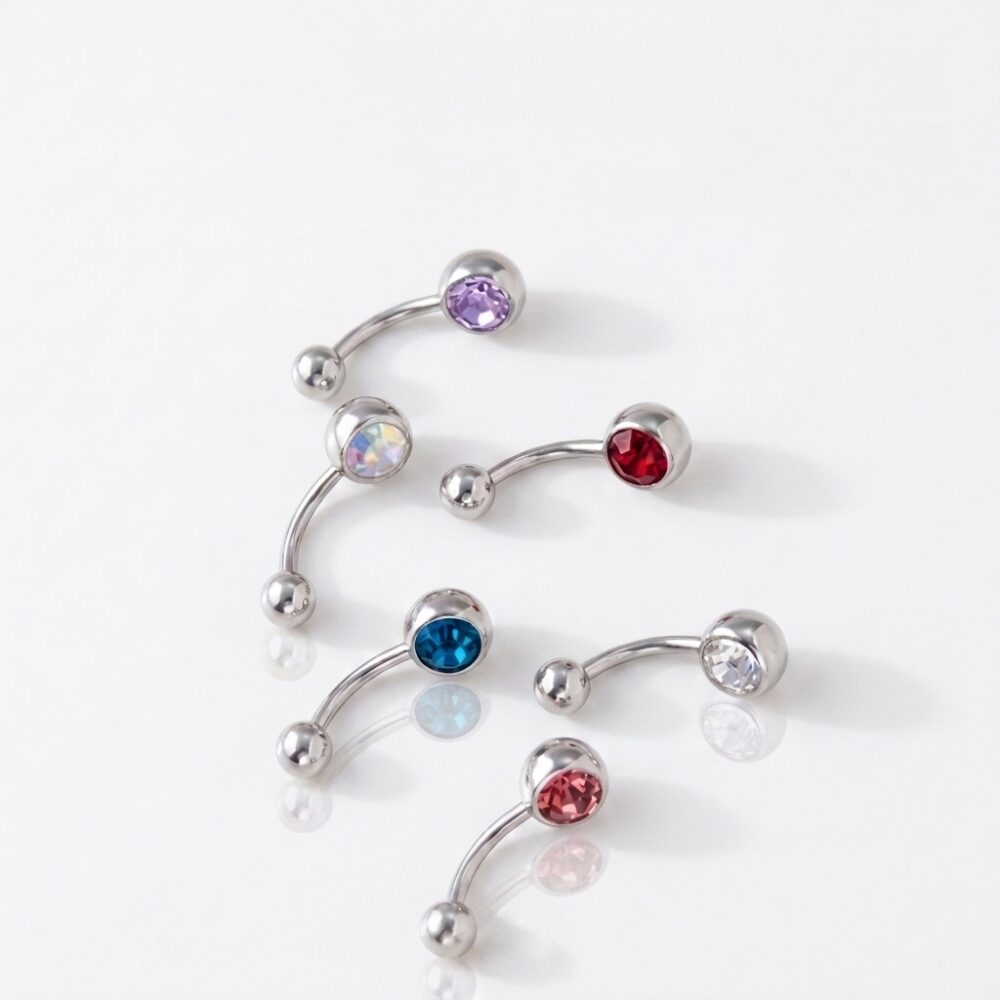 PIERCING OMBLIGO ACERO QUIRURGICO X6UNI BP256 GAO