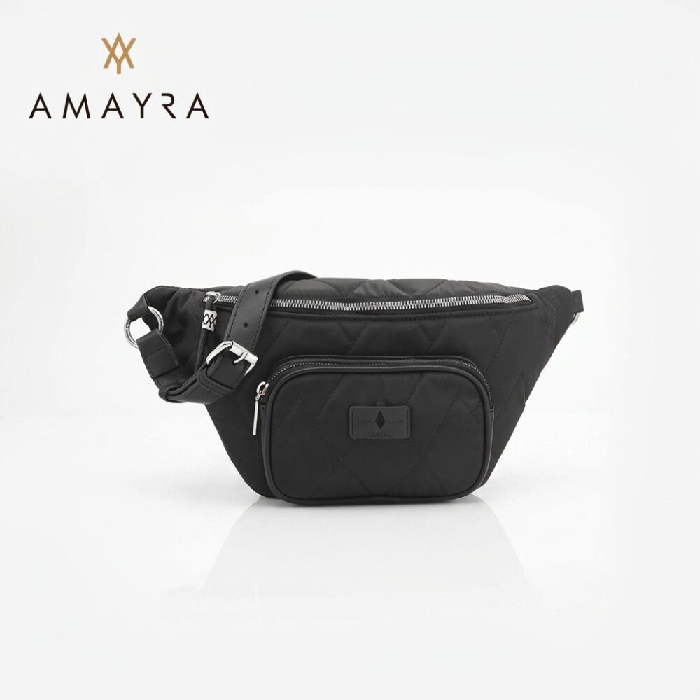 RIÑONERA AMAYRA NEGRA C/CIERRE FRONTAL ART 67.7400028 HAO