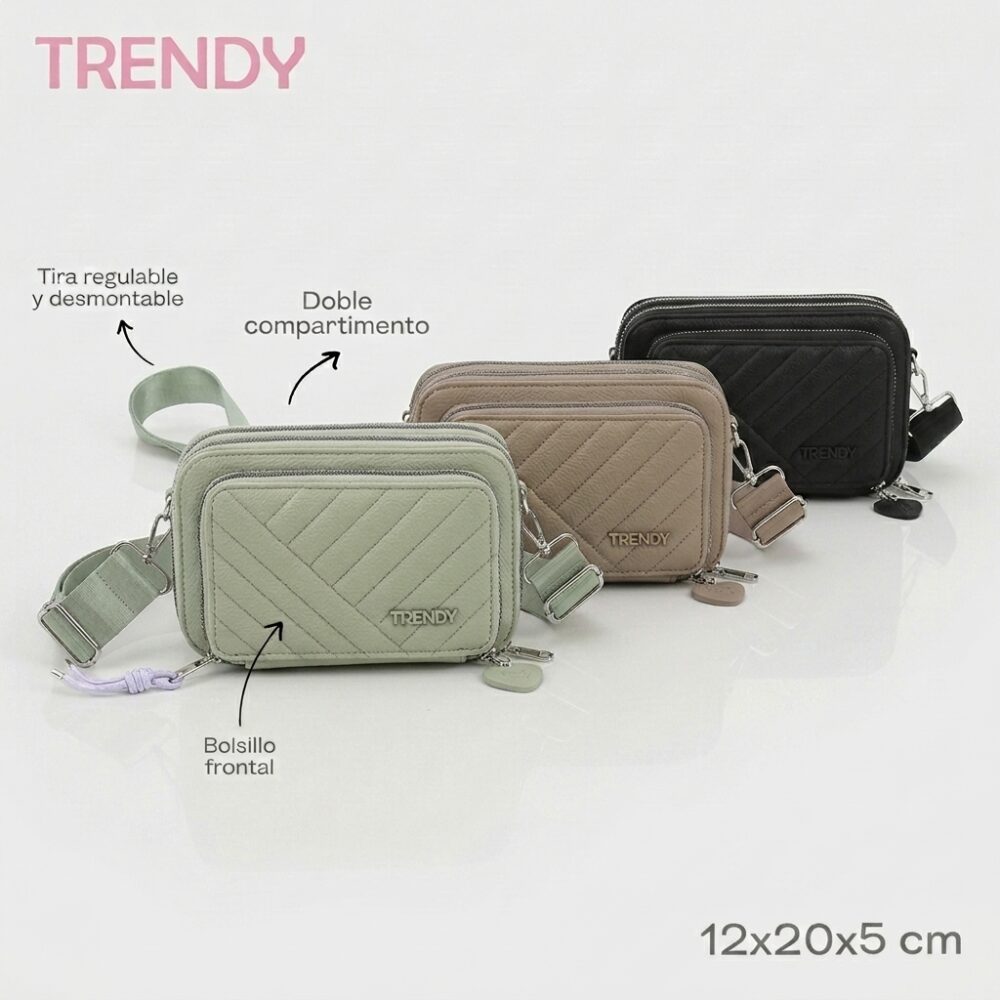 MORRAL TRENDY C/BOLSILLO FRONTAL ART 31972 HAO