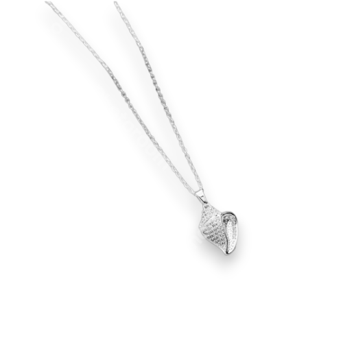 CADENA ACERO BCO DIJE MICROPAVE CARACOL BZCADI401P GAO