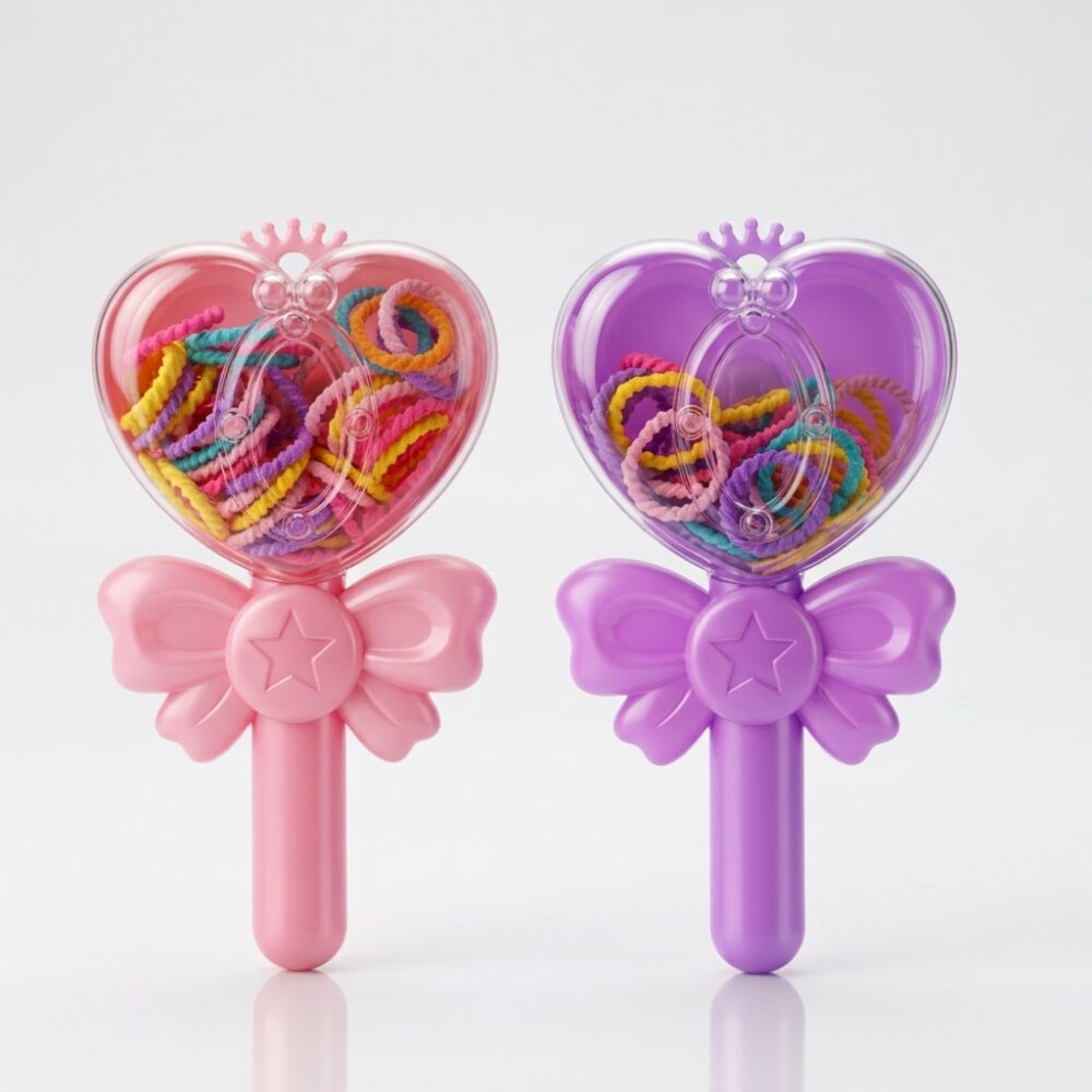 GOMITAS DE TRENZA EN CAJA DE CORAZN ART 48527 IAO