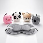 ANTIFAZ Y ALMOHADA 2 EN 1 PLEGABLE ANIMALES ART 48618 IAO