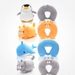 ALMOHADA VIAJE PELUCHE ANIMALES D/MICRO PERLAS ART 48619 IAO
