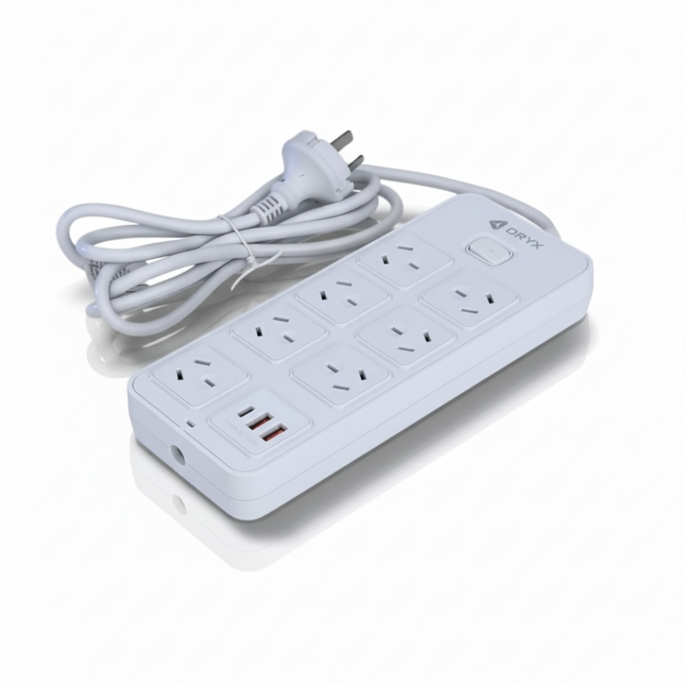 US PROLONGADOR C/7 TOMAS+2 USB A+1 TIPO C 2MTS OR-EC72M HAO