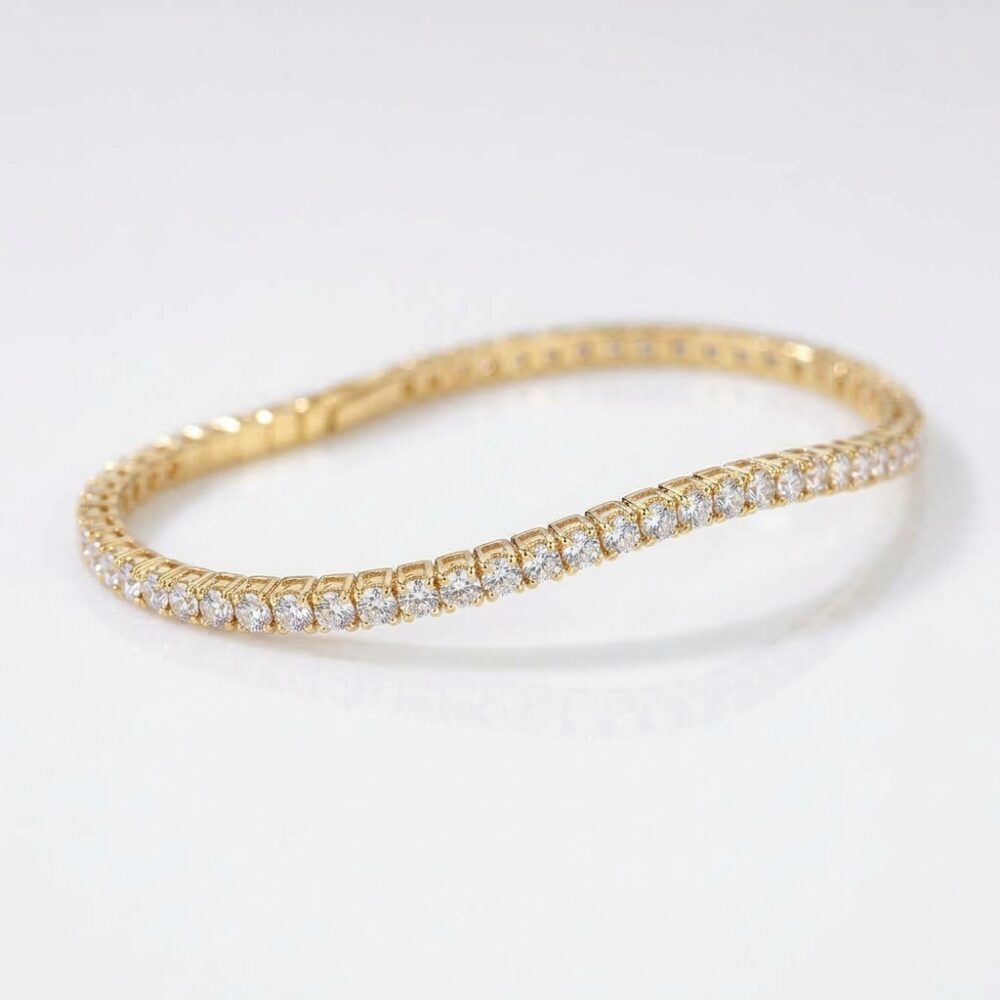 PULSERA FANTASIA DORADO ELASTICA C/STRASS APU210D IAO