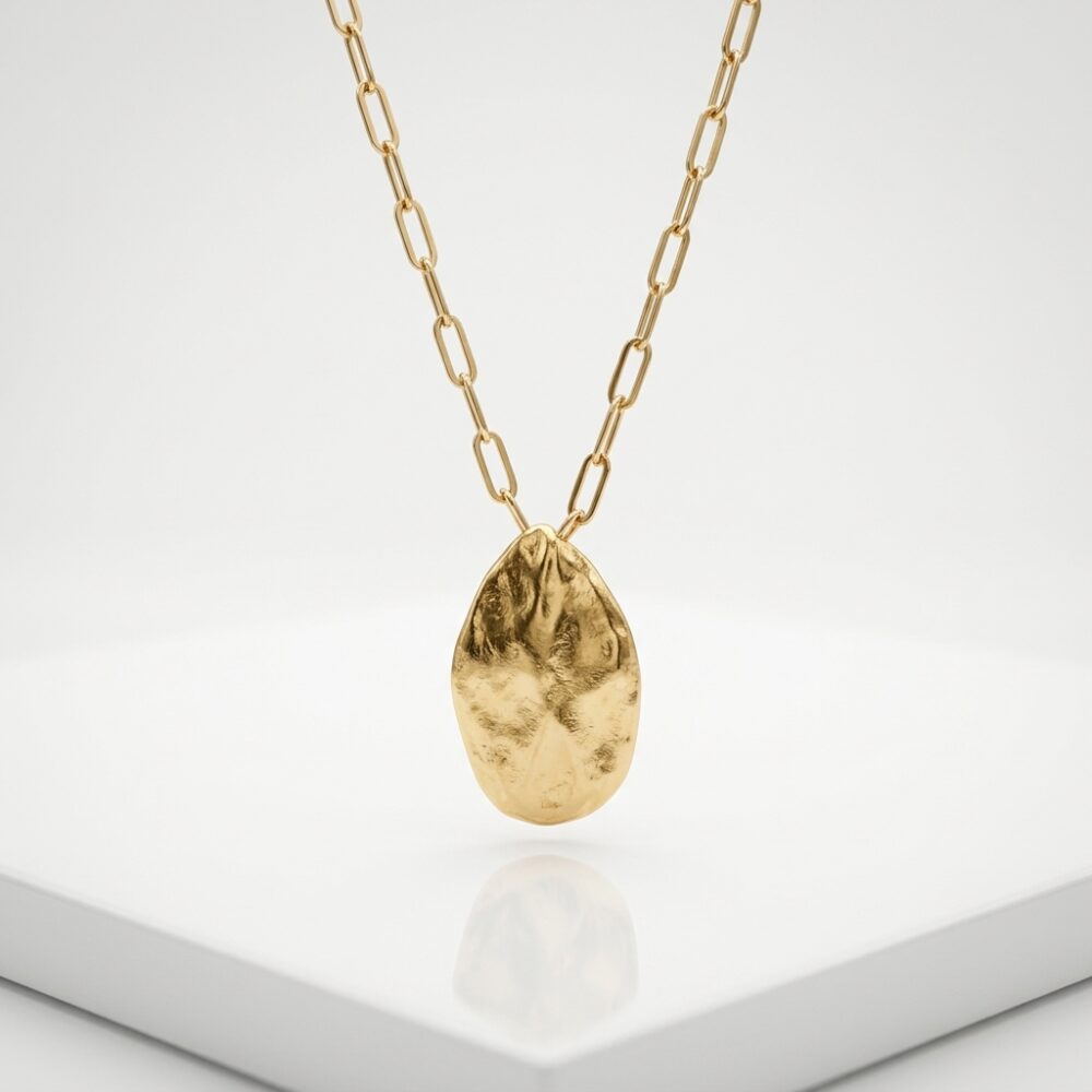 COLLLAR DE CADENA DIJE DORADO BP1508 IAO