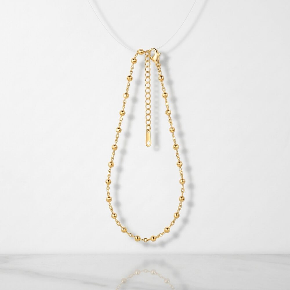 PULSERA ACERO DRD DE BOLITAS PEQUEÑAS APUHILO284D IAO