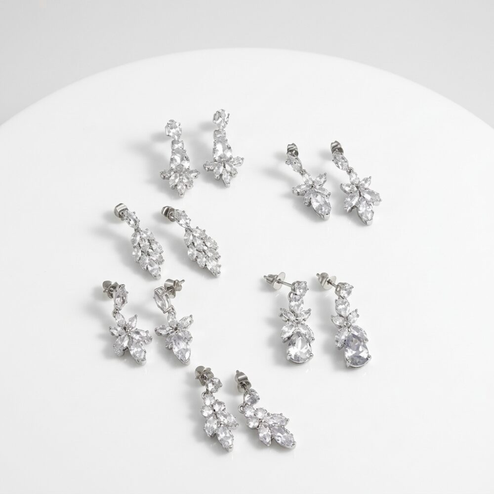 ARO FANTASIA ACERO BCO  STRASS COLGANTE XPAR AR2356P IAO