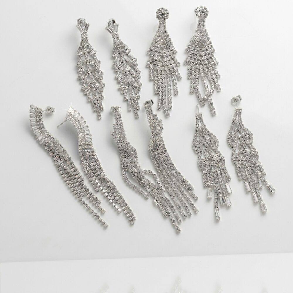 ARO FANTASIA ACERO BCO STRASS COLGANTE XPAR AR2357P IAO