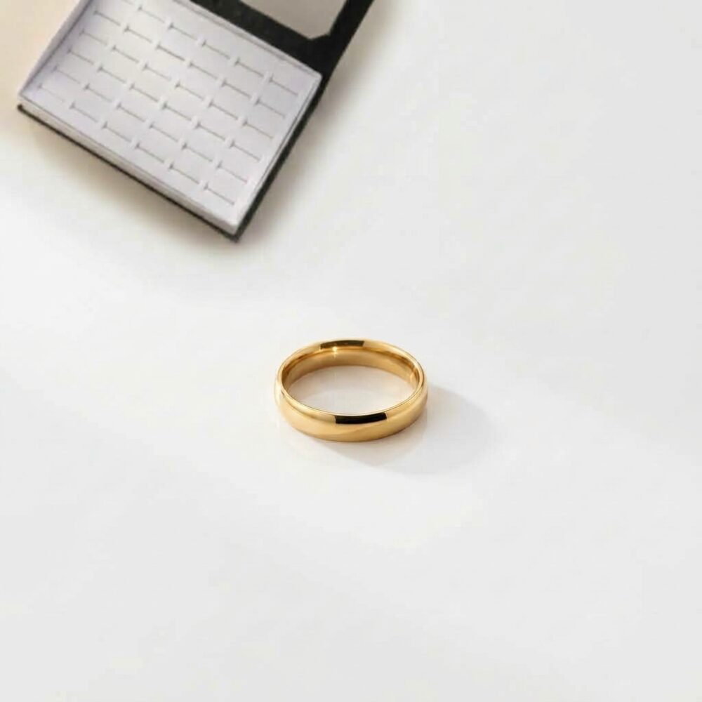 ANILLO ACERO DORADO ALIANZA BOMBE AN3132D IAO