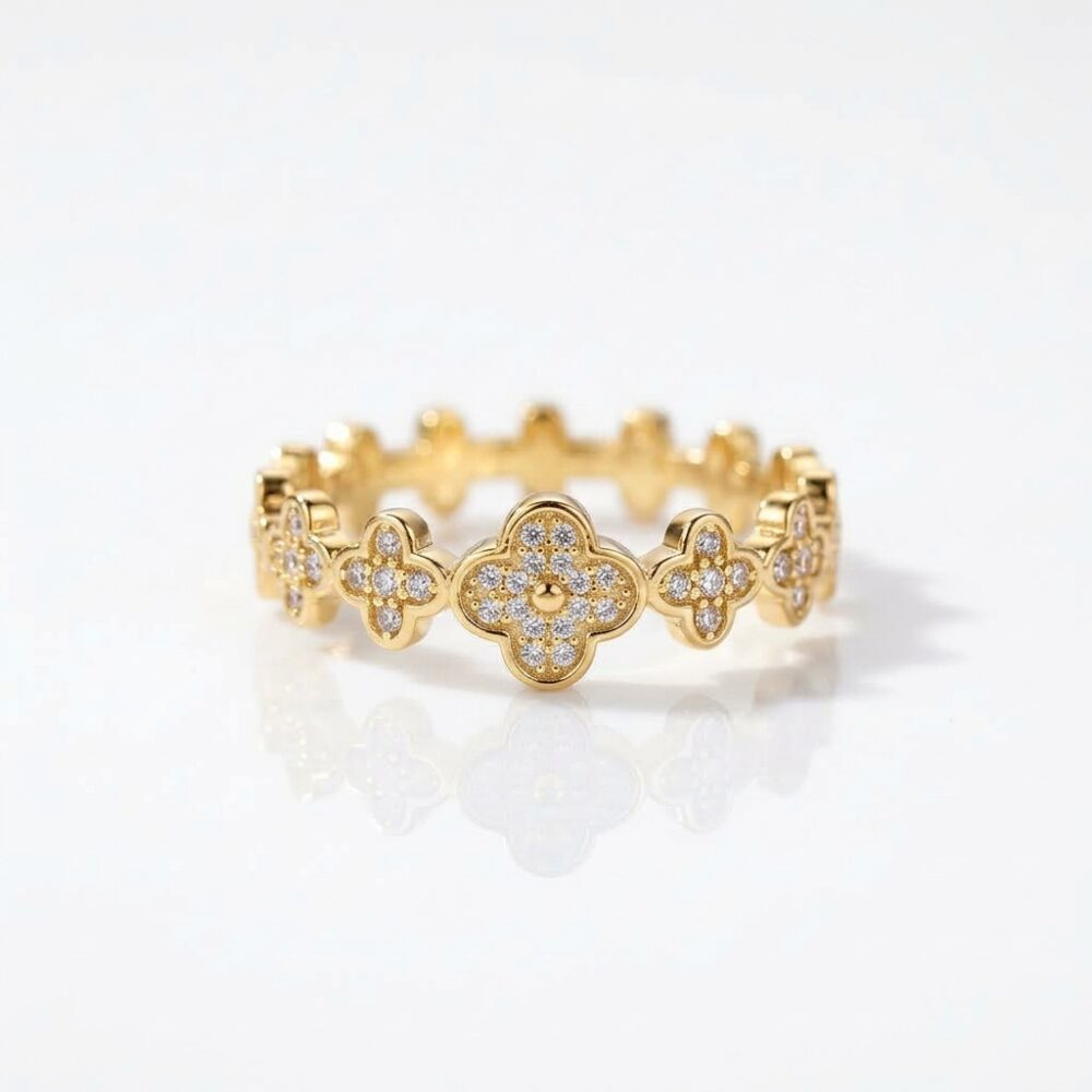 ANILLO BRONCE DORADO VC CUBIC AN580D IAO