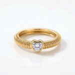 ANILLO BRONCE DRD CORAZON CUBIC AN608D IAO