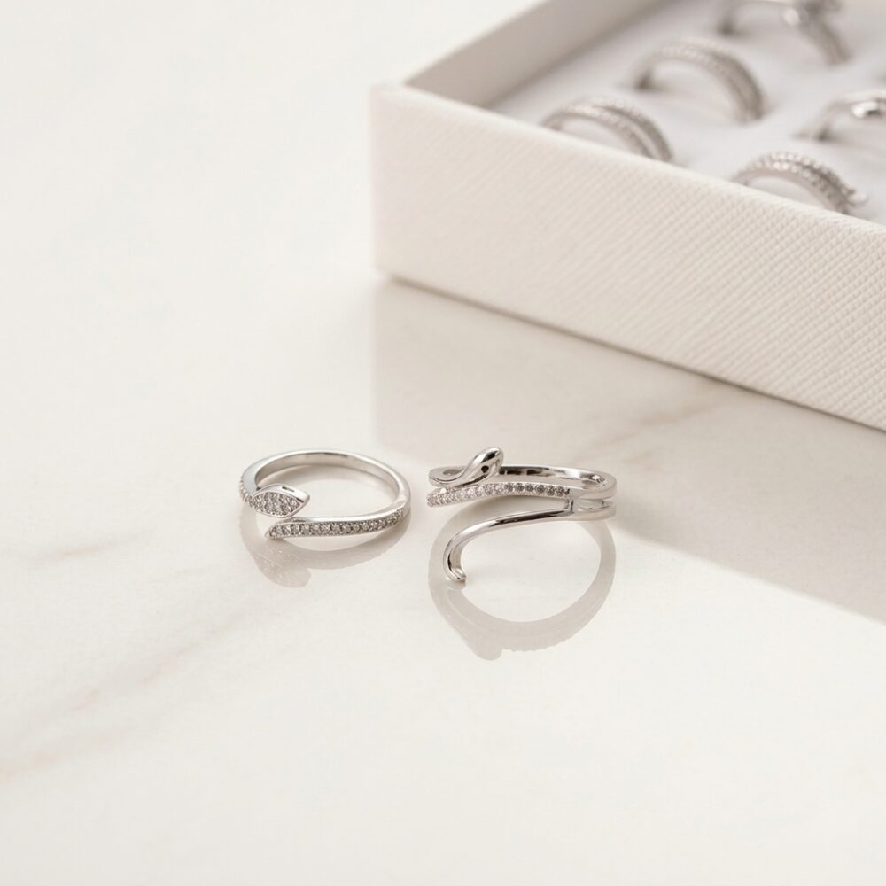 ANILLO BRONCE BLANCO MICROPAVE AN617P IAO