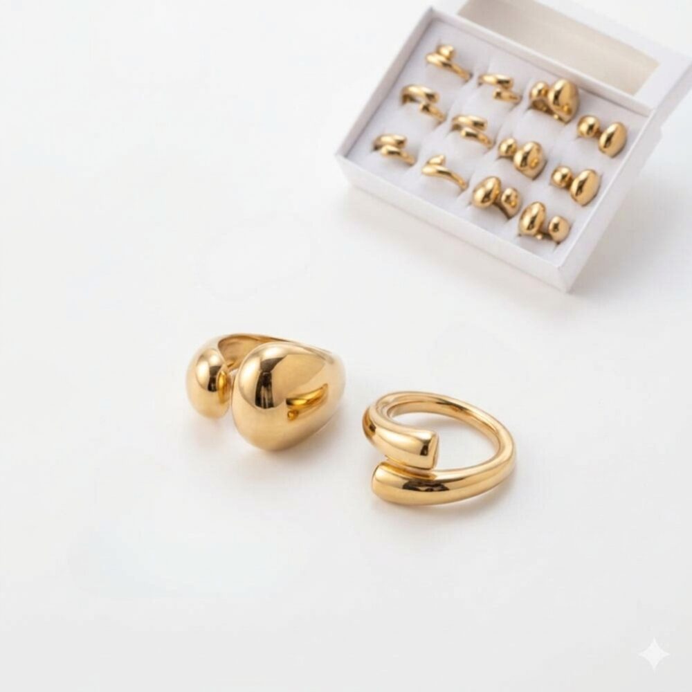 ANILLO BRONCE DORADO INFLADO AN629D IAO