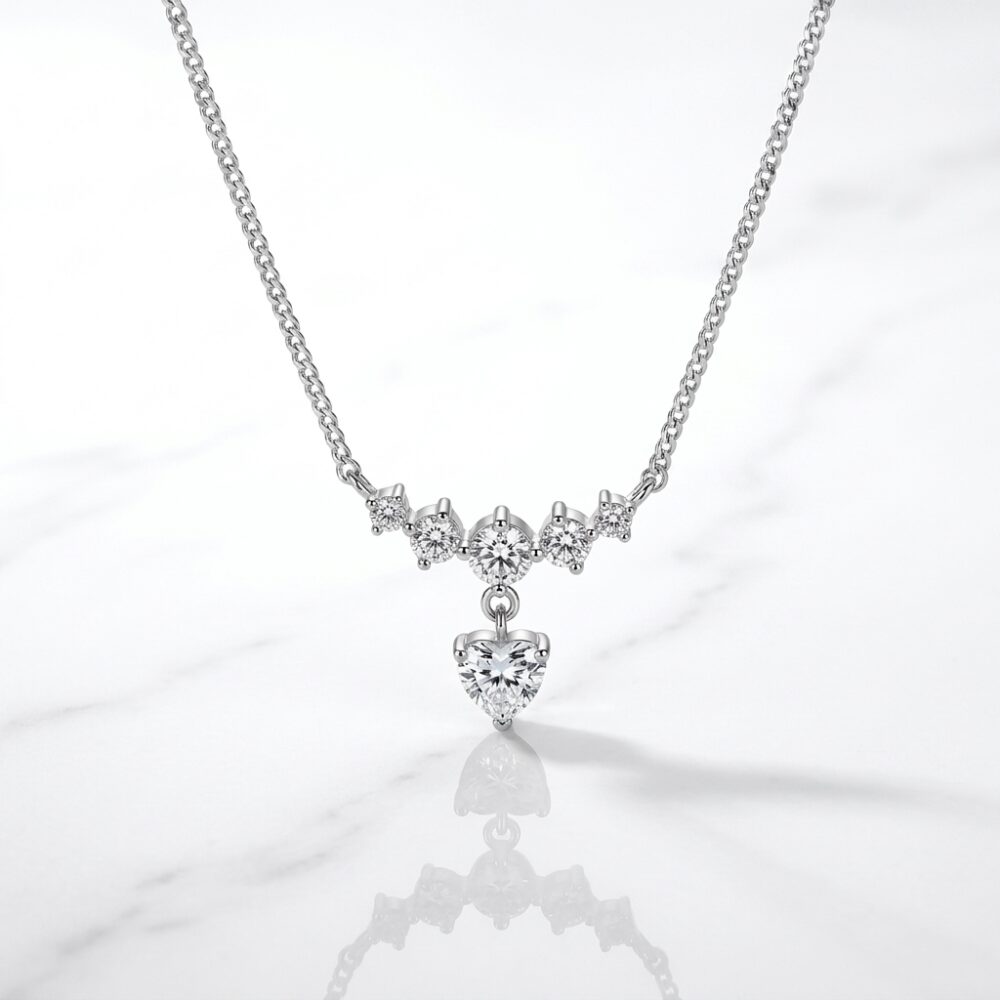 CADENA ACERO BCO CUBIC CORAZON ACADI906P IAO