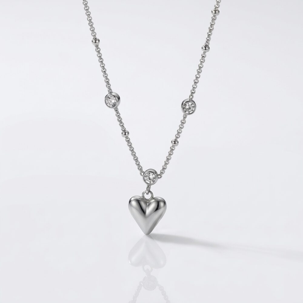 CADENA ACERO DIJE CORAZON ACADI910 IAO