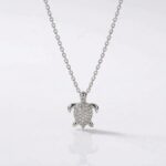 CADENA ACERO BCO DIJE TORTUGA DE MAR BZCADI444P IAO