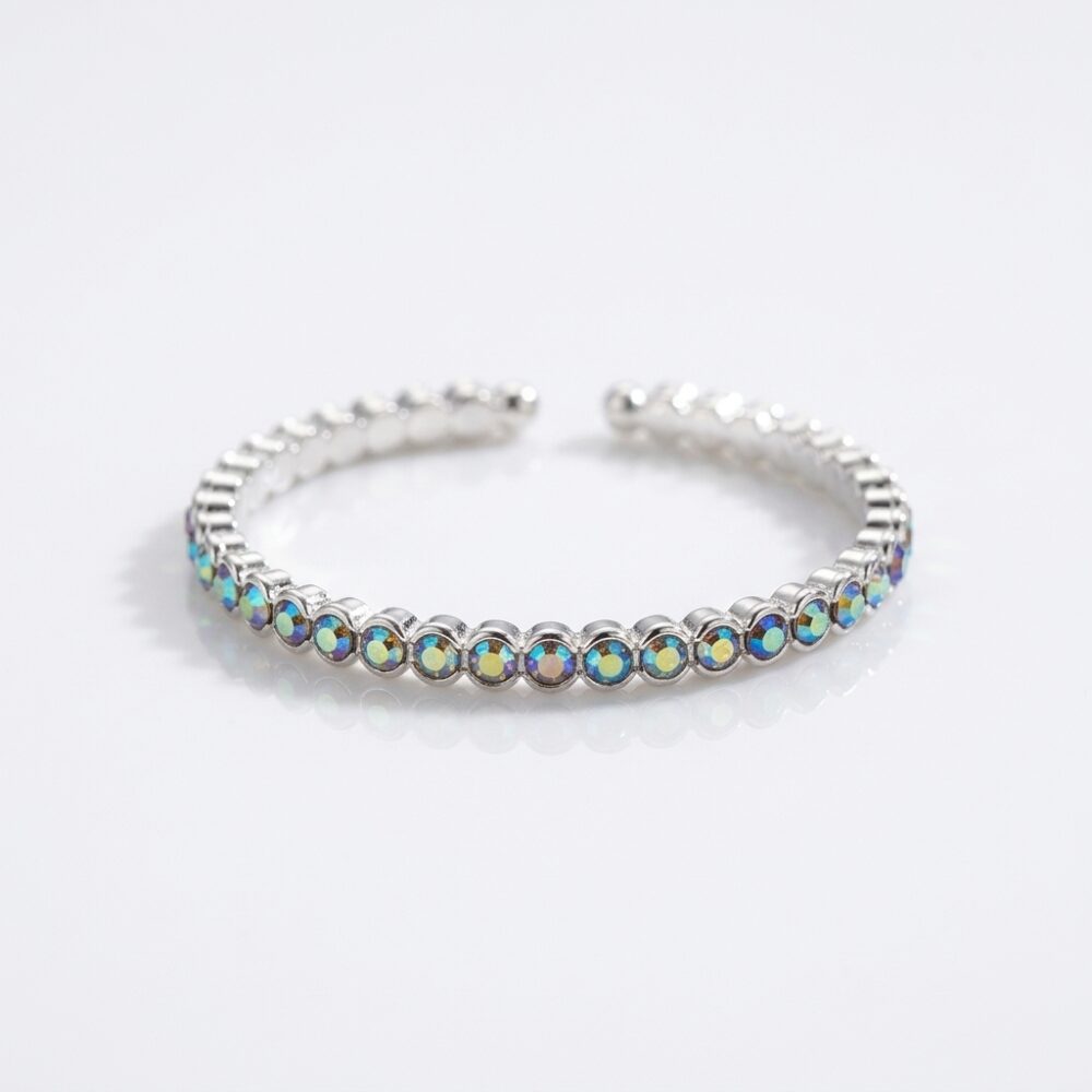 PULSERA FANTASIA BLANCO RIGIDA STRASS BZPU126P IAO