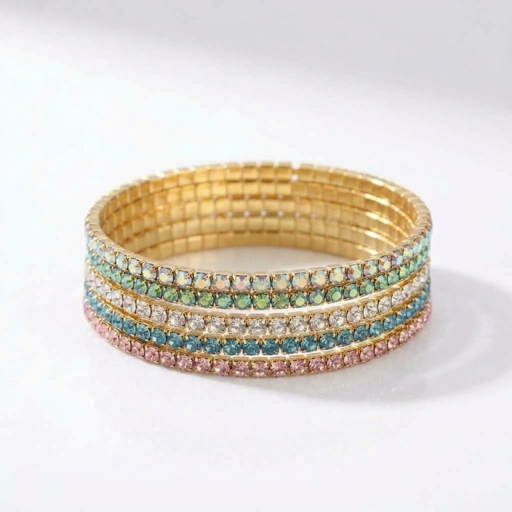 PULSERA FANTASIA DRD PLATEADA ELASTICA APU266D IAO