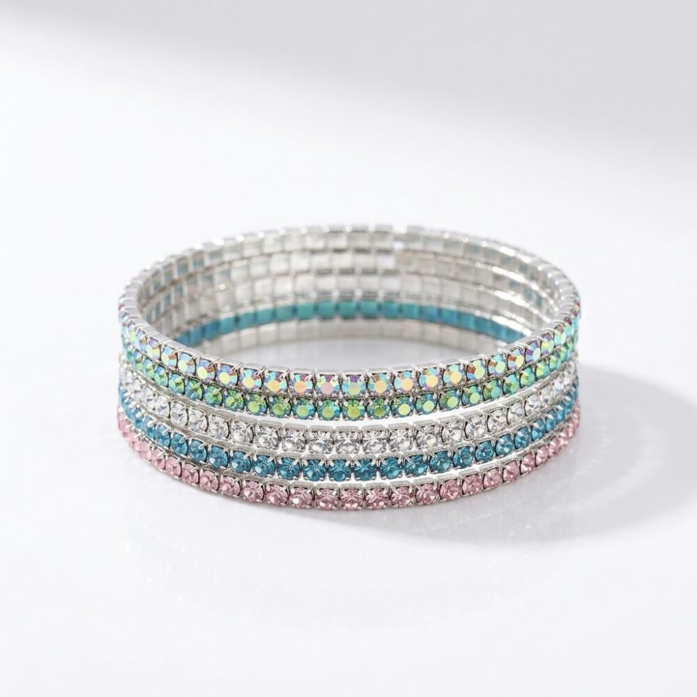 PULSERA FANTASIA BCO PLATEADA ELASTICA NRO 2 APU266P IAO