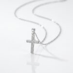 CADENA ACERO DIJE BRONCE CRUZ MICROP BZCADI456 IAO