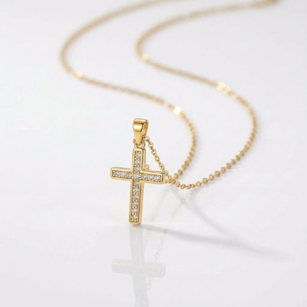 CADENA ACERO DRD DIJE BRONCE CRUZ MICROP BZCADI456D IAO