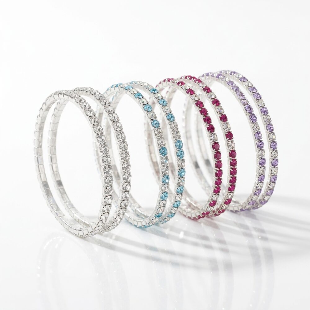 PULSERA FANTASIA PLATEADA ELASTICA APU267 IAO