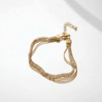 PULSERA ACERO DORADO ESPECIAL APU300D IAO