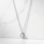 CADENA ACERO BLANCO DIJE BRONCE GOTA BZCADI472P IAO