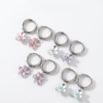 ARO ARGOLLA BCO XPAR ACERO CLIP DIJE FLOR AR4680P IAO