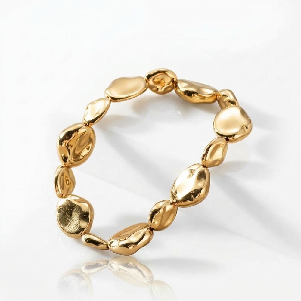 PULSERA ELASTICA DORADA SIMIL METAL APUHILO219D IAO