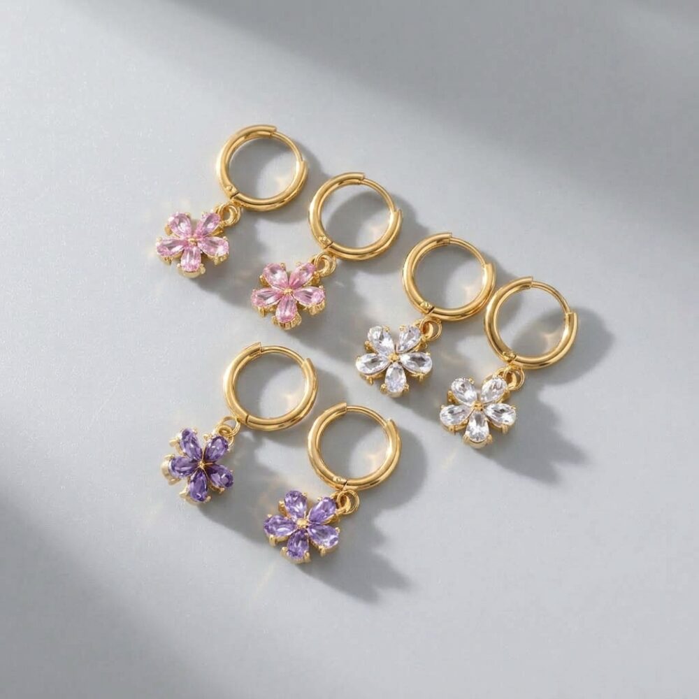 ARO ARGOLLA ACERO DRD XPAR FLOR STRASS AR4705D IAO