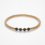 PULSERA ELASTICA BOLITA ACERO DRD APUHILO288D IAO
