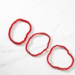 PULSERA ELASTICA 3 TAMAÑOS CRISTAL ROJO APUHILO250 IAO