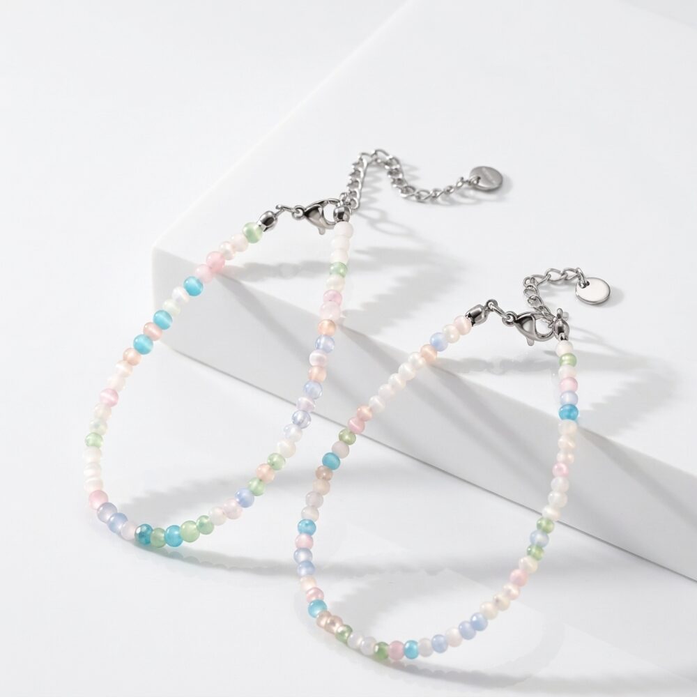 PULSERA TERM ACERO CRISTALES COMB APUHILO235 IAO