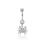 ARO PIERCING ACERO COLGANTE CANGREJO BP1179 IAO