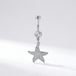 ARO PIERCING ACERO COLGANTE ESTRELLA BP1181 IAO