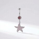 ARO PIERCING ACERO COLGANTE ESTRELLA BP1181R IAO