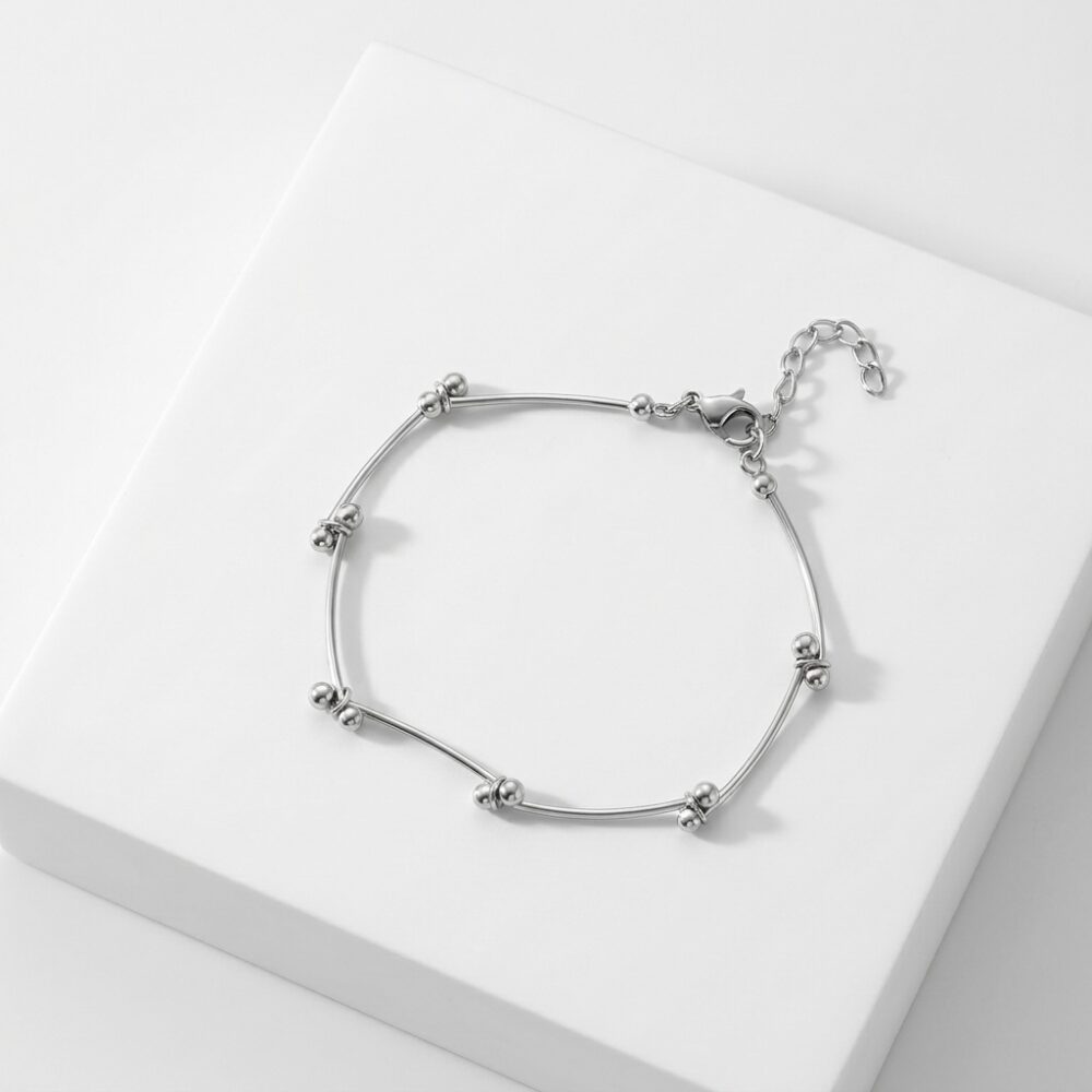 PULSERA ACERO BCO ESFERITAS APU293P IAO