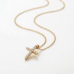 CADENA ACERO DRD DIJE BRONCE CRUZ MICROPAV BZCADI457D IAO