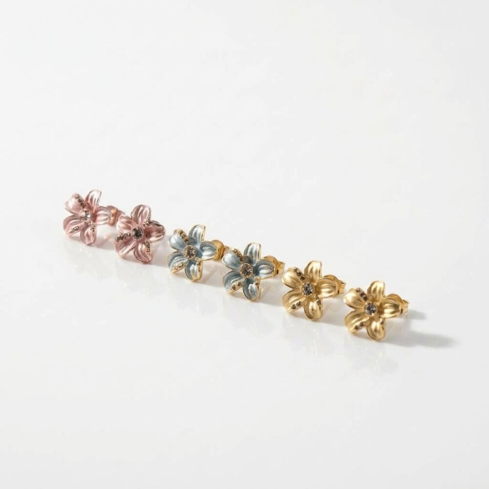 ARO PASANTE ACERO DRD XPAR FLOR STRASS AR4785D IAO