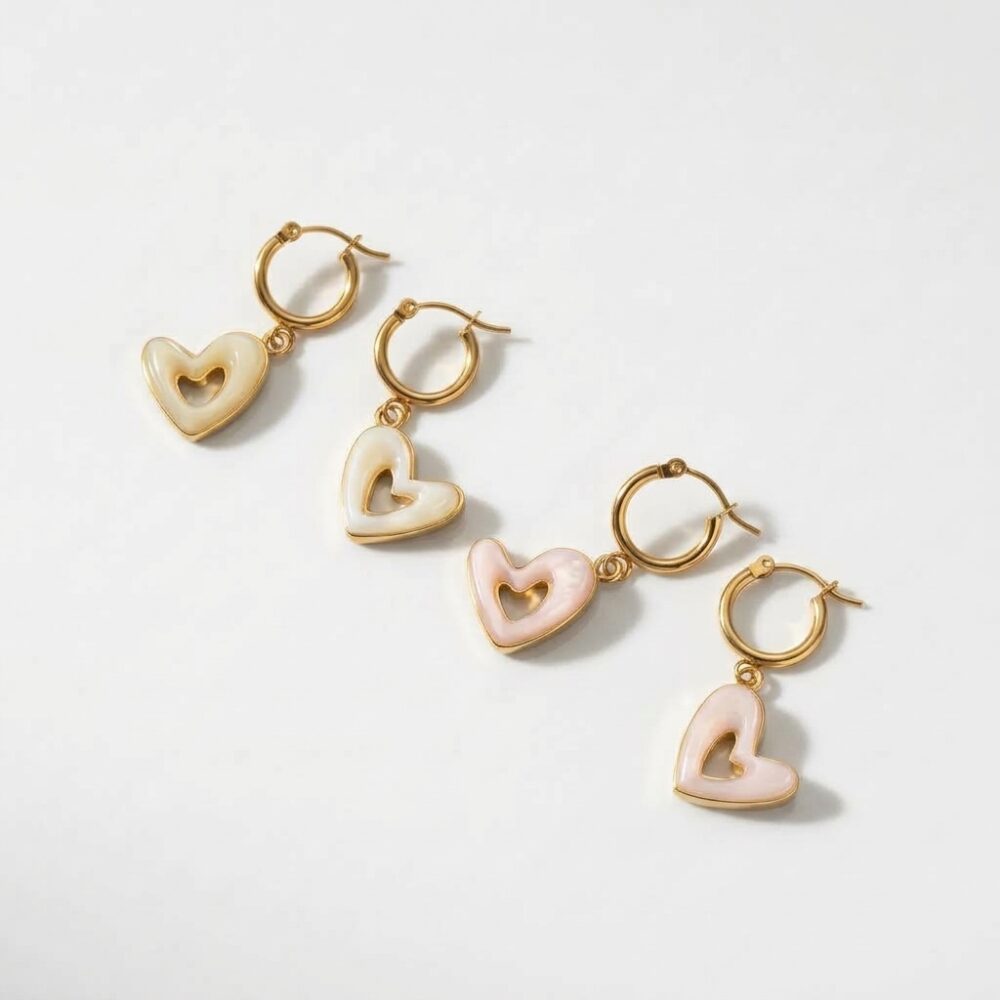 ARO ARGOLLA ACERO DRD XPAR DIJE CORAZON PIEDRA AR4796D IAO