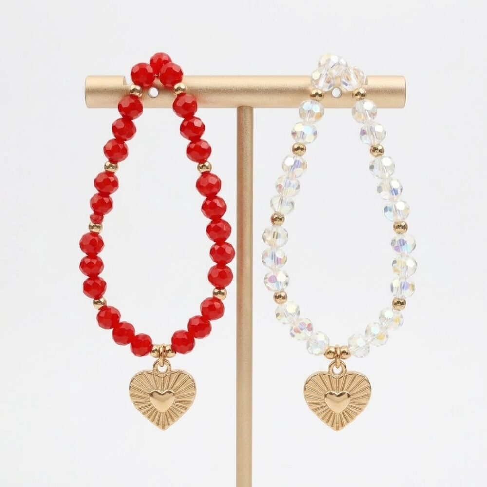 PULSERA ELASTICA DIJE CORAZON BP1429 IAO