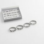 ANILLO ACERO BLANCO FLOR/MARIPOSA STRASS AN2101P IAO