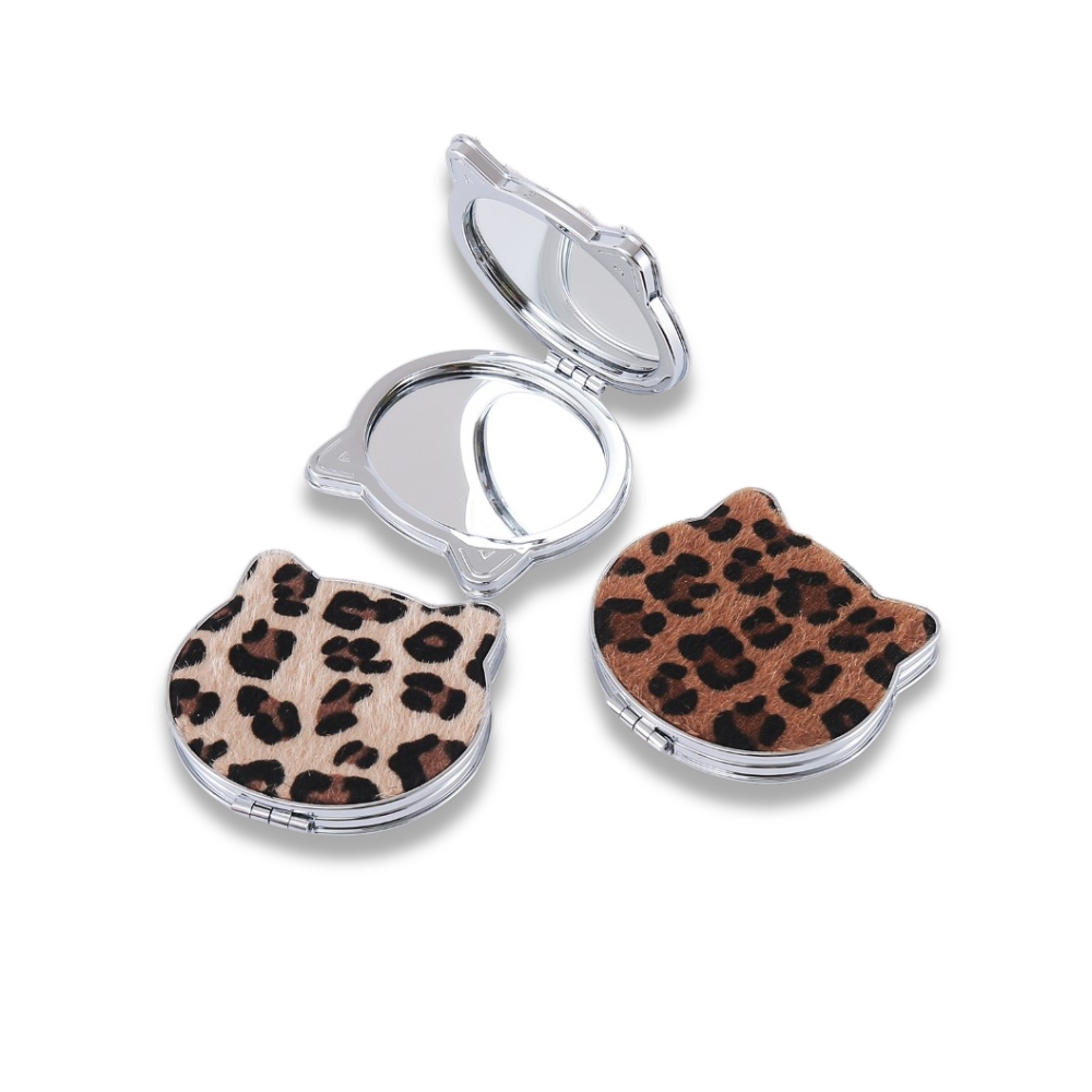 ESPEJO DE BOLSILLO GATITO ANIMAL PRINT ART 55048 IAO